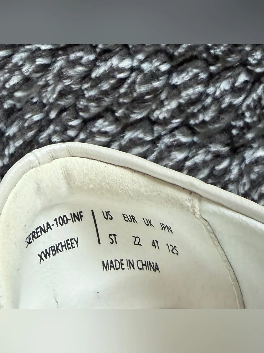 Dream Pairs Girls Size 5 Fashion Dress Flats - Ivory Slip On Rhinestone Shoes